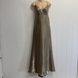 Vintage Loralie Baby Doll Y2K Maxi Slip Dress Size 10 Glam Wedding Timeless